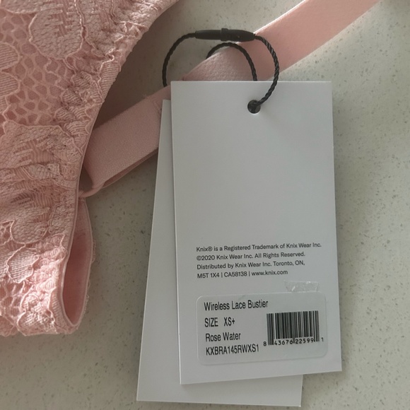 Knix Lace Longline Bra in Rosewater, XS+ - Picture 7 of 10